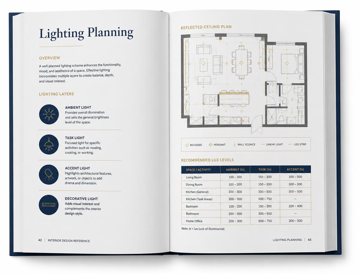 Layered lighting plans