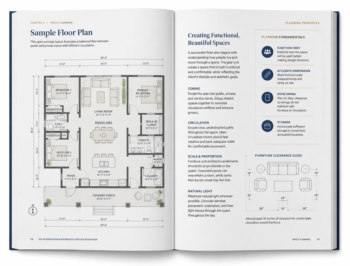 Space planning & circulation diagrams